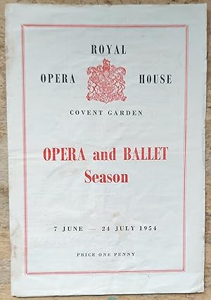 Opera and Ballet Season 7 June - 24 July 1954