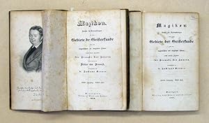 Bild des Verkufers fr Magikon. Archiv fr Beobachtungen aus dem Gebiete der Geisterkunde und der magnetischen und magischen Lebens nebst andern Zugaben fr Freunde des Innern als Fortsetzung der Bltter aus Prevorst. [1. u. 2. Jg. (in 2 Bden.)]. zum Verkauf von antiquariat peter petrej - Bibliopolium AG