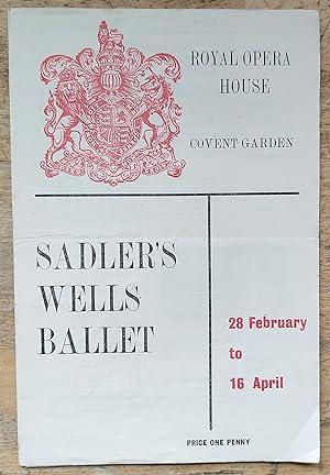 Sadler's Wells Ballet 28 February to 16 April programme