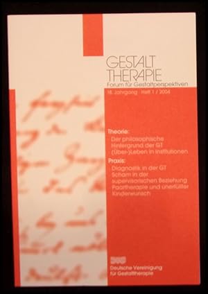 Bild des Verkufers fr Gestalttherapie. Forum fr Gestaltperspektiven 18. Jahrgang. Heft 1. Dezember 2004 zum Verkauf von ANTIQUARIAT Franke BRUDDENBOOKS