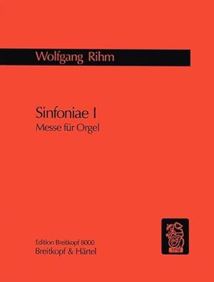 Bild des Verkufers fr Sinfoniae 1 Messefr Orgel zum Verkauf von AHA-BUCH GmbH