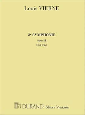 Bild des Verkufers fr Symphonie no.3 op.28pour orgue zum Verkauf von AHA-BUCH GmbH