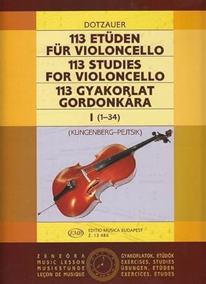 Bild des Verkufers fr 113 Etüden Band 1 (Nr.1-34)für Violoncello zum Verkauf von AHA-BUCH GmbH