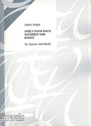 Bild des Verkufers fr 3 Lieder nach Heinrich von Kleistfr Sopran und Klavier zum Verkauf von AHA-BUCH GmbH