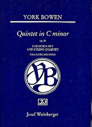 Bild des Verkufers fr Quintett c-Moll op.85 fr Horn und Streichquartett : Partitur und Stimmen zum Verkauf von AHA-BUCH GmbH