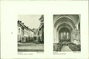 Imagen del vendedor de Bapaume. Rathaus. Stadtkirche (Mittelschiff), Kirchstrae (Rue de l'glise) Wehrm. Behr., Feldfl. Abt. Stereotyp-Druck nach Photographien der Angehrigen des Reservekorps. a la venta por Bcher bei den 7 Bergen