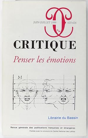 Revue Critique n°625-626 Penser les émotions
