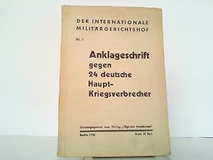 Anklageschrift gegen 24 deutsche Kriegsverbrecher.