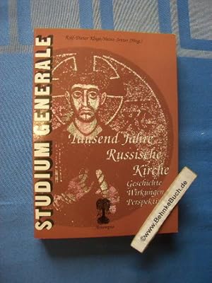 Bild des Verkufers fr Tausend Jahre russische Kirche : 988 - 1988 ; Geschichte, Wirkungen, Perspektiven. mit Beitr. von Ludolf Mller . Hrsg. von Rolf-Dieter Kluge und Heinz Setzer / Studium Generale zum Verkauf von Antiquariat BehnkeBuch