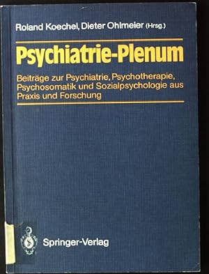 Bild des Verkufers fr Beitrge zur Psychiatrie, Psychotherapie, Psychosomatik und Sozialpsychologie aus Praxis und Forschung. zum Verkauf von books4less (Versandantiquariat Petra Gros GmbH & Co. KG)