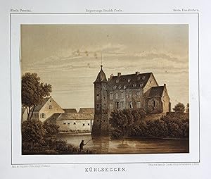 Seller image for Khlseggen" - Burg Khlseggen Weilerswist Ansicht view Lithographie lithograph Litho for sale by Antiquariat Steffen Vlkel GmbH