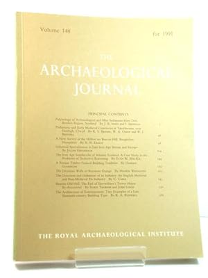 Bild des Verkufers fr The Archaeological Journal: Volume 148 for the Year 1991 zum Verkauf von PsychoBabel & Skoob Books