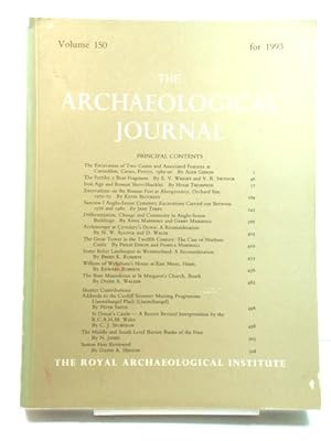 The Archaeological Journal: Volume 150 for the Year 1993