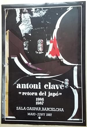 Imagen del vendedor de Cartel Retorn al Jap - Antoni Clave - Sala Gaspar a la venta por castlebooksbcn