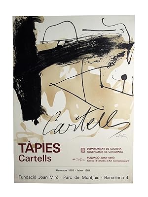 Poster Affiche Plakat - Tàpies Cartells - Fundació Miró 1984