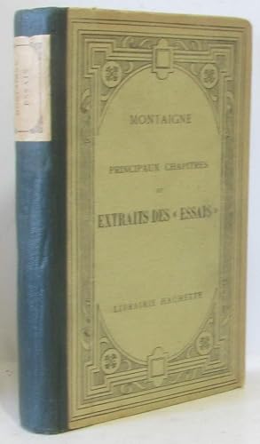 Imagen del vendedor de Principaux chapitres et extraits des essais a la venta por crealivres