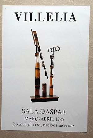 Image du vendeur pour Cartel Villelia Sala Gaspar 1985 mis en vente par castlebooksbcn