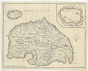 Antique Map of the Island of Bouro by F. Ottens (c.1726)