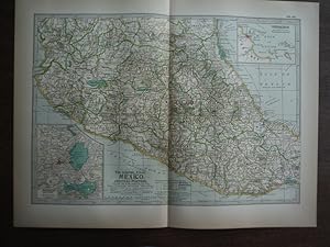 Seller image for The Century Atlas Map of Mexico, Central Portion(1897) for sale by Imperial Books and Collectibles