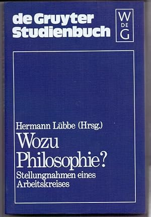 Wozu Philosophie?: Stellungnahmen eines Arbeitskreises (De Gruyter Studienbuch)