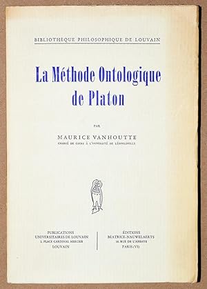 LA METHODE ONTOLOGIQUE DE PLATON.