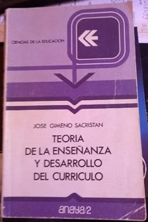 TEORIA DE LA ENSEÑANZA Y DESARROLLO DEL CURRICULO.