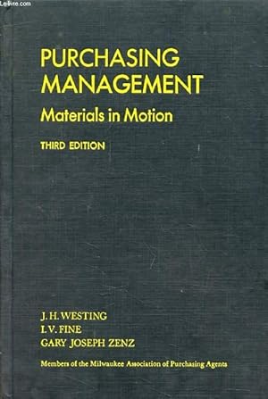 Seller image for PURCHASING MANAGEMENT, Materials in Motion for sale by Le-Livre
