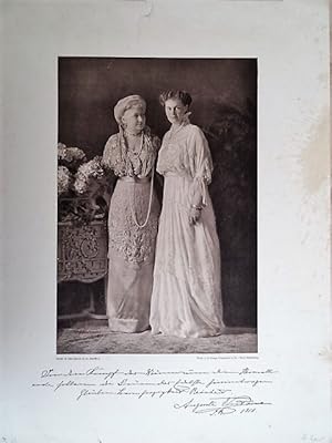 Bildnis von Auguste Victoria (deutsche Kaiserin; 1858 - 1921) und Cecilie (Kronprinzessin; 1886 -...