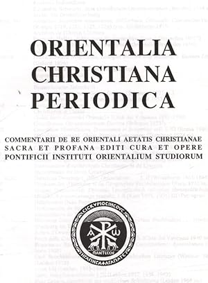 Bild des Verkufers fr Toward the Origins of the Opisthambonos Prayer of the Byzantine Eucharistie Liturgies (Part I). ORIENTALIA CHRISTIANA PERIODICA, Volumen 72, Fasciculus I, 2006. zum Verkauf von Antiquariat Bookfarm