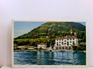 AK Hotel Du Lac, Lugano - Paradiso. Gebäudeansicht vom See her, Panoramablick, Teilansicht vom Or...