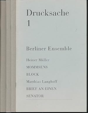 Berliner Ensemble: Drucksache 1-4.