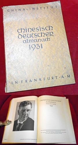 Seller image for Chinesisch-Deutscher Almanach. Fr das Jahr 1931. for sale by Antiquariat Clement
