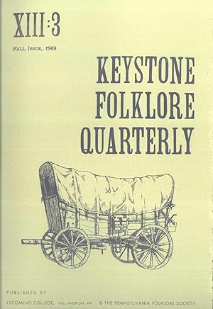 Image du vendeur pour Keystone Folklore Quarterly, Volume 13, Number 3 mis en vente par Masalai Press