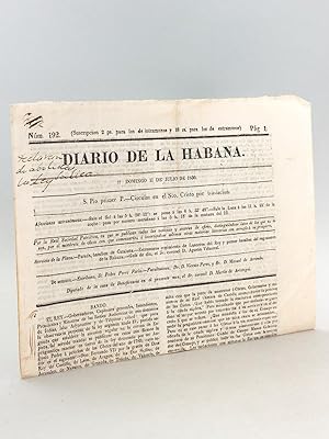 Diario de La Habana. Num. 192, Domingo 11 de Julio de 1830 [ Declarando de abolida la ley salica ]