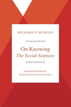 Seller image for On Knowing - The Social Sciences for sale by GreatBookPrices