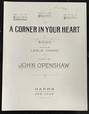 Seller image for A Corner In Your Heart (song) for sale by Shore Books