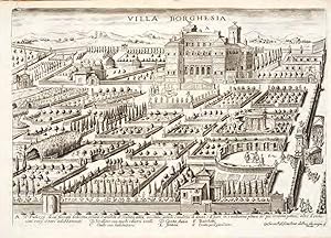 Bild des Verkufers fr Suite of 8 engraved plates depicting the most notable gardens of contemporary 17th century Rome. zum Verkauf von Hnersdorff Rare Books ABA ILAB