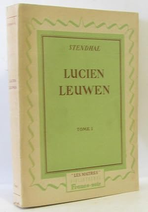 Image du vendeur pour Lucien Leuwen - tome premier le chasseur vert mis en vente par crealivres