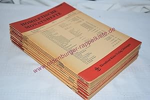 12 x Homiletische Monatshefe Jahrgang 46-48 (1970 - 1973) - Peisker, C.H. (Hrsg)