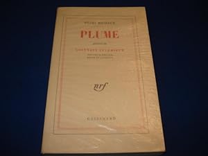 Seller image for Plume. Précédé de Lointain intérieur. Nouvelle édition revue et corrigée for sale by Emmanuelle Morin