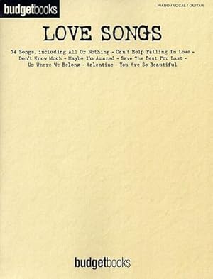 Bild des Verkufers fr Love Songs, Songbook : piano/vocal/guitar. 74 Songs zum Verkauf von AHA-BUCH GmbH