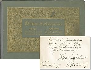 Imagen del vendedor de Weimar: Ein Sommertagstraum. Tiefurt: aus den Memoiren eines Sonnenstrahls. Belvedere: In einer Vollmondnacht (First Edition, inscribed by Thea von Harbou and Horst von Harbou) a la venta por Royal Books, Inc., ABAA