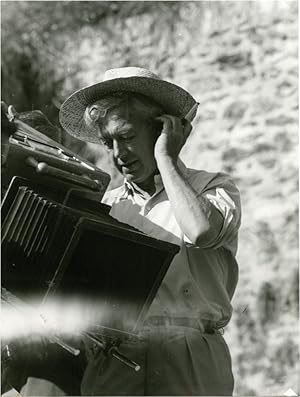 Bild des Verkufers fr Robert Bresson on the set of "Le proces de jeanne d'arc" [The Trial of Joan of Arc] (1962) zum Verkauf von Royal Books, Inc., ABAA