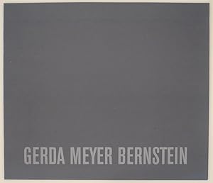 Bild des Verkufers fr Gerda Meyer Bernstein zum Verkauf von Jeff Hirsch Books, ABAA