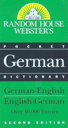 Bild des Verkufers fr Random House Webster's Pocket German Dictionary, 2nd Edition : German-English / English-German zum Verkauf von AHA-BUCH