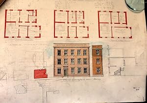 Messrs Walton, Gooddy & Cripps Ltd, Eagle Wharf Road, London 1915. Architects Drawing ORIGINAL pl...