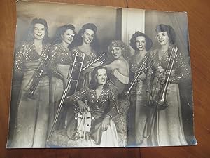 Original Photograph Of An All-Girl Band In San Diego Circa 1938