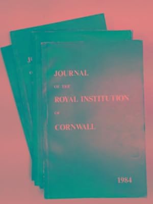 Image du vendeur pour Journal of the Royal Institution of Cornwall, new series, volume IX, part 3, 1984 - volume X, part 4, 1990 (4 issues) mis en vente par Cotswold Internet Books