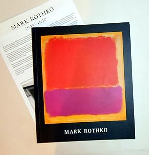 Immagine del venditore per Mark Rothko 1903 - 1970 (Tate Gallery, London 17 June - 1 September 1987) venduto da David Bunnett Books