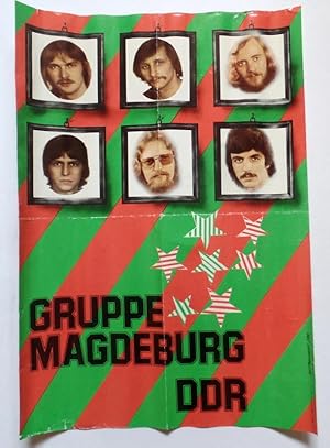 Poster / Plakat der Gruppe Magdeburg DDR.,1975. Entwurf: Mitrowski. Farb-Offset-Druck, 58 x 40,5 cm.